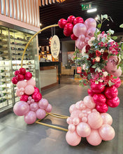 Load image into Gallery viewer, Red and Pink Balloons Double Stuffed Pearl Balloon Garland Rose Pink Balloon Arch Burgundy Fuschia Magenta Balloon Set For Birthday Bridal Shower Engagement Valentine Proposal Party Decorations