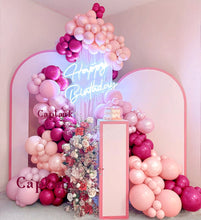 Load image into Gallery viewer, Red and Pink Balloons Double Stuffed Pearl Balloon Garland Rose Pink Balloon Arch Burgundy Fuschia Magenta Balloon Set For Birthday Bridal Shower Engagement Valentine Proposal Party Decorations