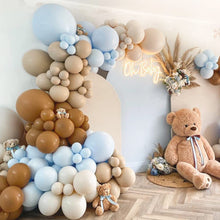 Load image into Gallery viewer, Brown And Blue Balloon Garland Kit