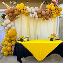 Load image into Gallery viewer, Double Stuffed Mustard Yellow Brown White Sand Balloons Garland Arch Kit