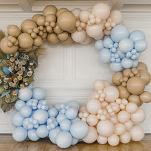 Load image into Gallery viewer, Brown And Blue Balloon Garland Kit