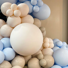 Load image into Gallery viewer, Blush Coffee Brown Blue Balloon Garland Double Stuffed Balloon Arch Kit