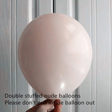 Load image into Gallery viewer, Brown Nude Balloons Garland Kit Double Stuffed Ivory Coffee Gold Metallic Balloons Arch kit