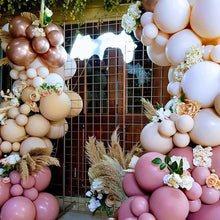 Load image into Gallery viewer, Blush Dusty Pink Balloons Garland Kit Apricot Latex Coffee Brown Assorted Balloon Arch Kit