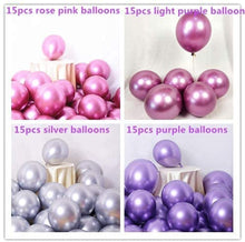 Load image into Gallery viewer, CAPTANK Purple Metallic Balloons Rose Red Balloons Arch Garland Kit