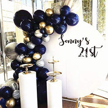 Load image into Gallery viewer, Pinbra Navy Blue Gold Balloons Garland kit