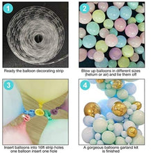 Load image into Gallery viewer, Blue Mint Green Silver Metallic Balloon Garland Arch Kit