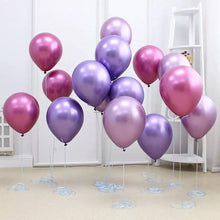 Load image into Gallery viewer, CAPTANK Purple Metallic Balloons Rose Red Balloons Arch Garland Kit