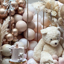 Load image into Gallery viewer, Blush Brown Balloon Garland Nude Rose Gold Double Stuffed Matte Apricot Balloon Arch kit