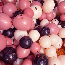 Load image into Gallery viewer, Nude Balloon Garland Dusty Pink Black Balloons Arch Kit