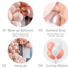 Load image into Gallery viewer, Macaron Orange Balloon Garland Kit