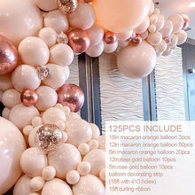Load image into Gallery viewer, Macaron Orange Balloon Garland Kit
