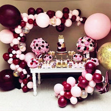 Load image into Gallery viewer, Burgundy and Pink Balloons Garland Kit