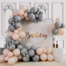 Load image into Gallery viewer, Captank Grey Ivory Silver Balloon Garland Kit