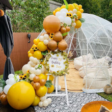 Load image into Gallery viewer, Double Stuffed Mustard Yellow Brown White Sand Balloons Garland Arch Kit