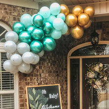 Load image into Gallery viewer, Balloon Garland Kit Blush Black Gold Ivory