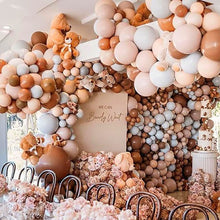 Load image into Gallery viewer, Brown And Blue Balloon Garland Kit