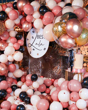 Load image into Gallery viewer, Nude Balloon Garland Dusty Pink Black Balloons Arch Kit