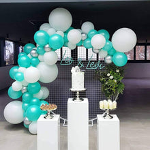 Load image into Gallery viewer, Mint Blue White Balloons arch Garland Kit