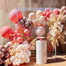 Load image into Gallery viewer, Blush Pink Balloon Arch Garland Double Stuffed Dusty Rose Champagne Gold Metallic Latex Balloons Kit