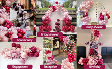 Load image into Gallery viewer, Red and Pink Balloons Double Stuffed Pearl Balloon Garland Rose Pink Balloon Arch Burgundy Fuschia Magenta Balloon Set For Birthday Bridal Shower Engagement Valentine Proposal Party Decorations
