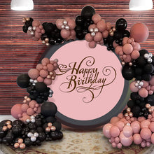 Load image into Gallery viewer, Black Pink silver gold Balloon Garland Kit
