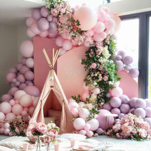 Load image into Gallery viewer, Pink Balloon Arch Kit Double Stuffed Lavender Balloon Garland
