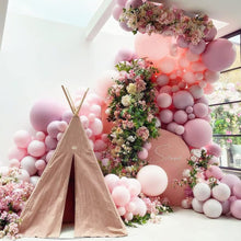 Load image into Gallery viewer, Pink Balloon Arch Kit Double Stuffed Lavender Balloon Garland
