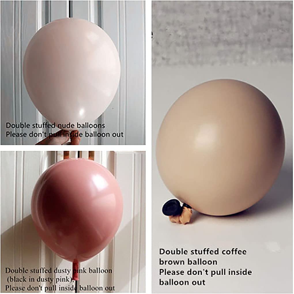 Dusty Rose Pink Balloon Arch Kit Nude Blush Gold Double Stuffed Balloon  Garland