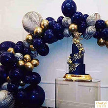 Load image into Gallery viewer, Pinbra Navy Blue Gold Balloons Garland

