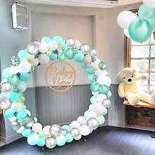 Load image into Gallery viewer, Mint Blue White Balloons arch Garland Kit
