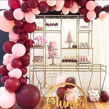 Load image into Gallery viewer, Burgundy and Pink Balloons Garland Kit
