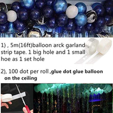 Load image into Gallery viewer, Pinbra Navy Blue Gold Balloons Garland
