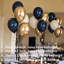 Load image into Gallery viewer, Pinbra Navy Blue Gold Balloons Garland

