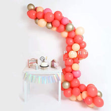 Load image into Gallery viewer, Coral Red Peach Gold Balloon Garland Arch Kit
