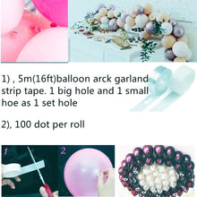 Load image into Gallery viewer, Black Pink Balloon arch Garland Kit
