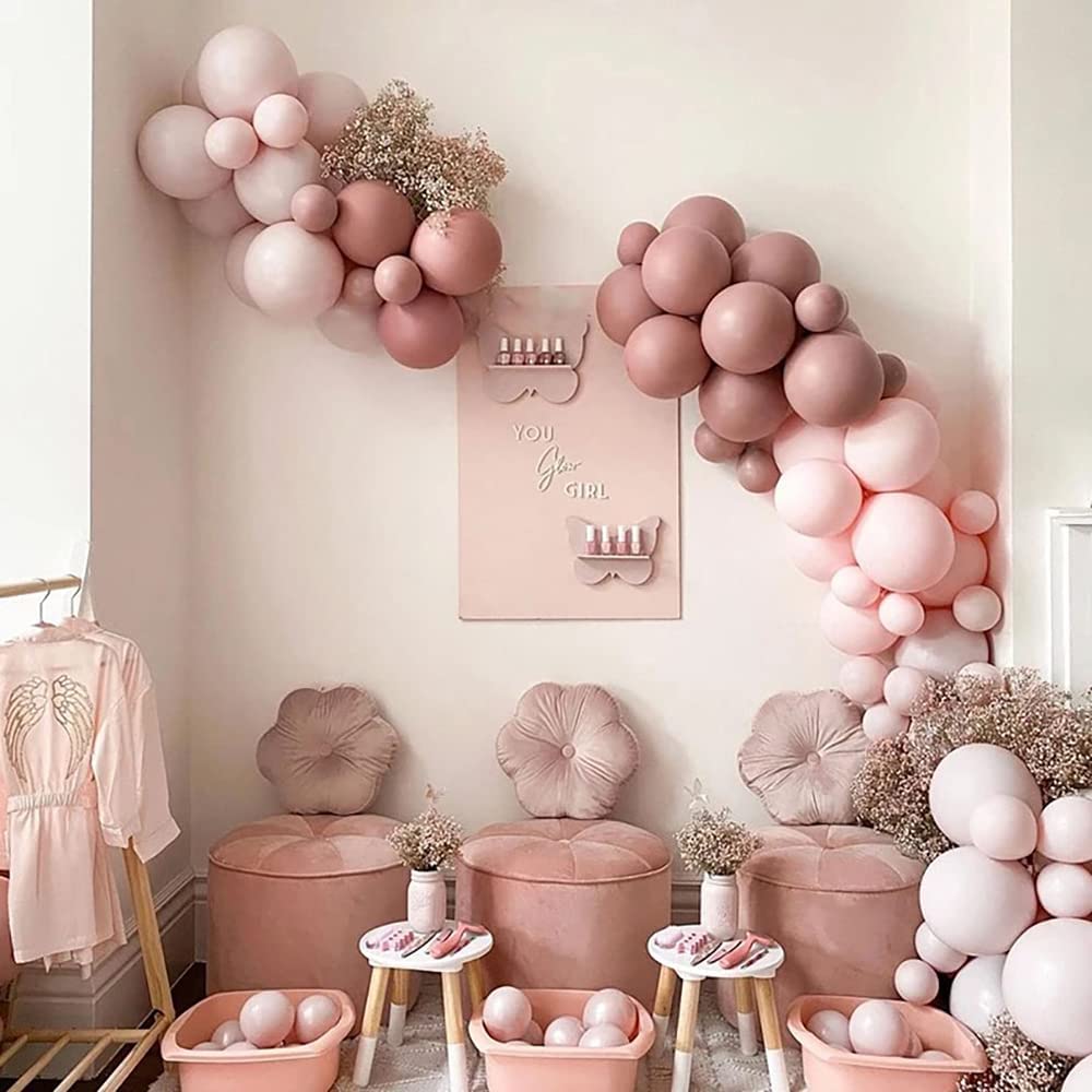 Ivory Dusty pink Balloon Garland Kit