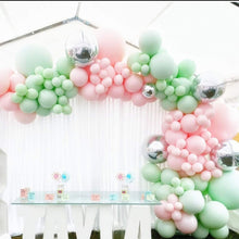 Load image into Gallery viewer, Green Pink Balloons Garland Arch Kit
