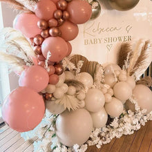 Load image into Gallery viewer, Pink Grey Balloon Garland Kit Dusty Pink Gray Balloon
