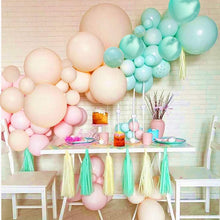 Load image into Gallery viewer, Blush Mint blue Balloons Arch Garland Kit
