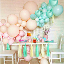 Load image into Gallery viewer, Blush Mint blue Balloons Arch Garland Kit
