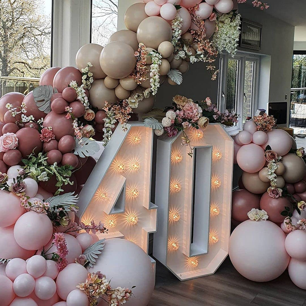 Dusty Pink Balloon Garland Arch Kit