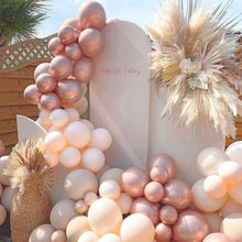 Load image into Gallery viewer, Nude Blush Baloon Garland Kit With White Sand Latex And Thick Balloons Captank Double Stuffed Balloon Arch Kit
