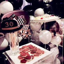 Load image into Gallery viewer, Pinbra Black White silver Balloon arch Garland Kit
