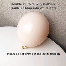Load image into Gallery viewer, Nude Blush Baloon Garland Kit With White Sand Latex And Thick Balloons Captank Double Stuffed Balloon Arch Kit
