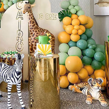 Load image into Gallery viewer, Yellow Balloons Garland Retro Green Olive Green And Metallic Gold Latex Balloons
