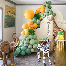 Load image into Gallery viewer, Yellow Balloons Garland Retro Green Olive Green And Metallic Gold Latex Balloons
