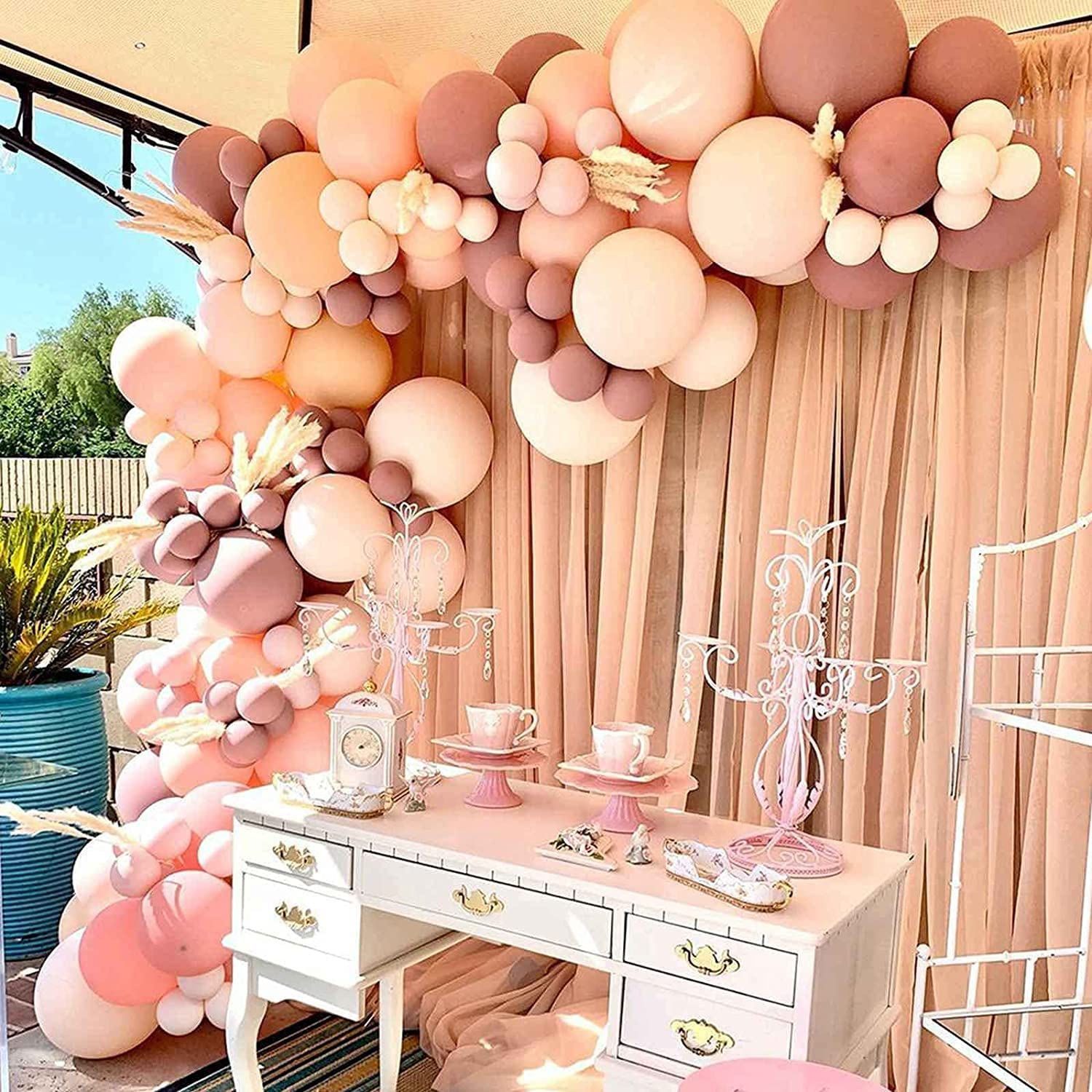 Nude Dusty Pink Balloon Garland Kit