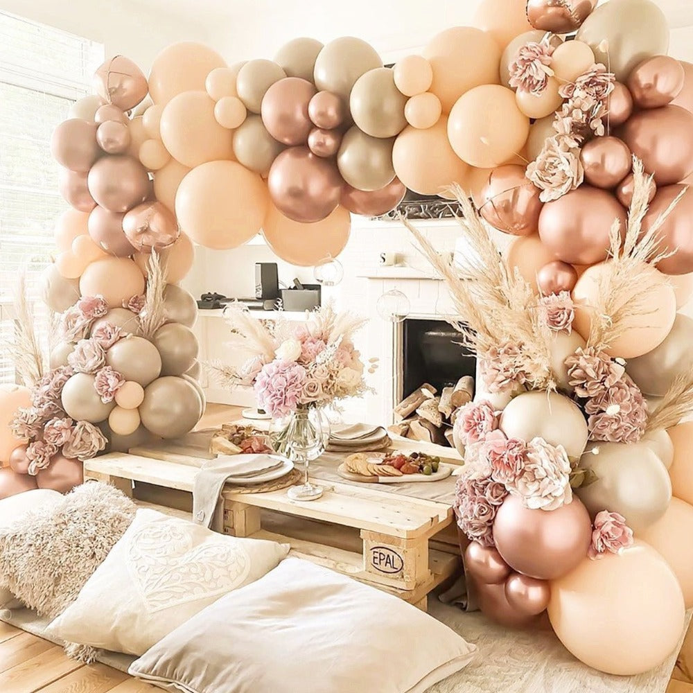 Blush Ivory Balloons Garland Kit